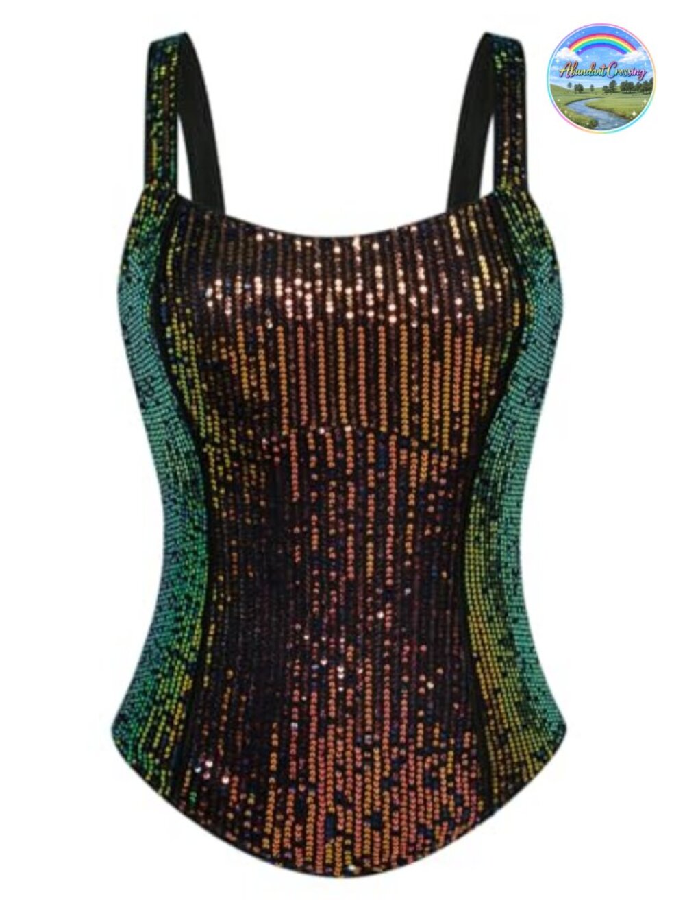 Sequin Bustier Corset Tank Top Sleeveless Backless Party Top